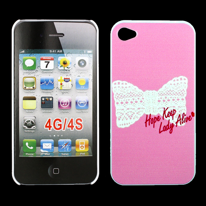 iPhone 4 4S LADY Ribbon Design Hard Case (LADY Ribbon)
